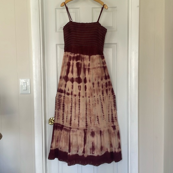 Lucky - Tye dyed cotton full length dress - Picture 3 of 13